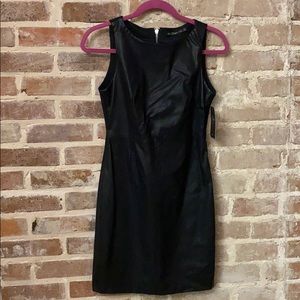 Zara Trafaluc Leatherette shift dress